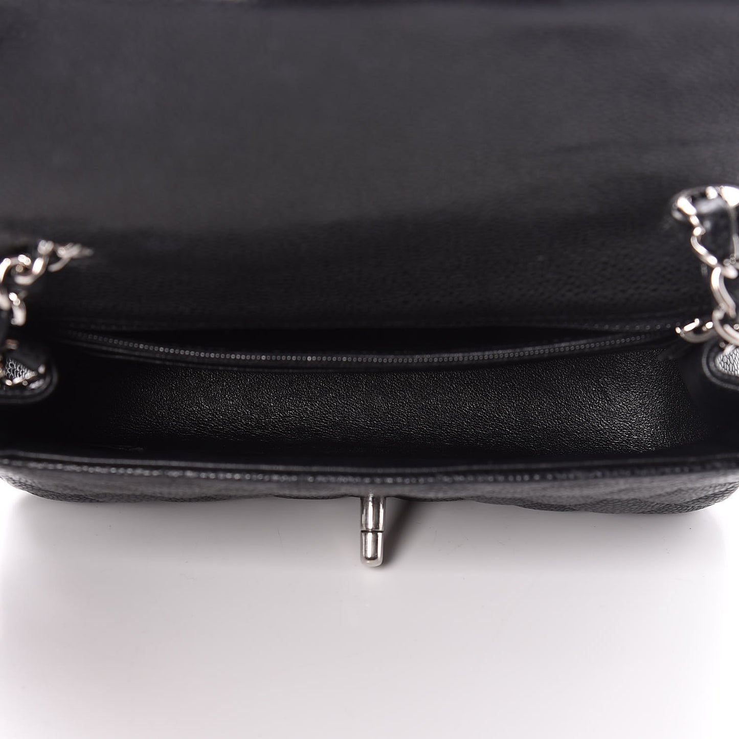 Caviar Quilted Mini Rectangular Flap Black