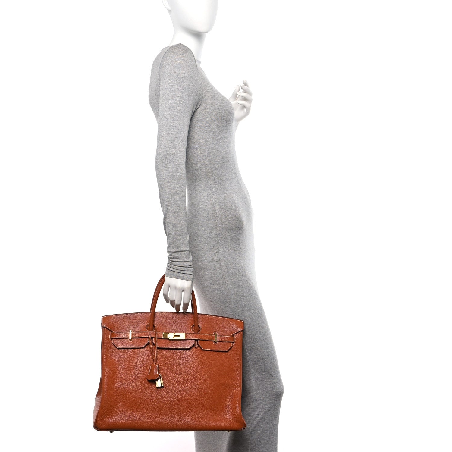 Hermes Chevre de Coromandel Birkin 40 Cognac 2 of 18