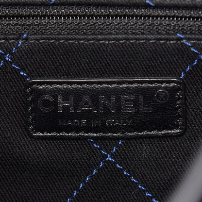 Chanel Grained Calfskin Shopping Fever Tote Blue 9 of 10