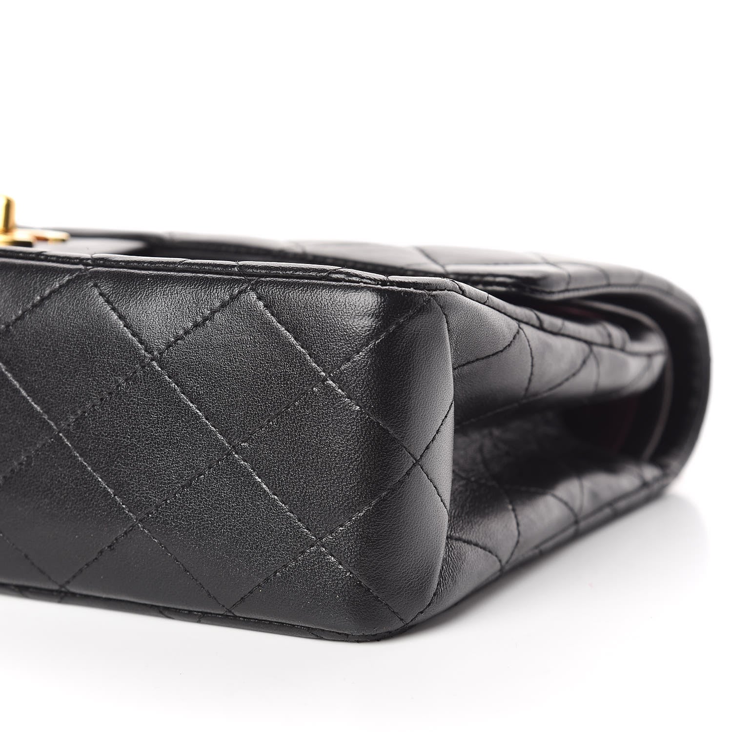 Chanel Lambskin Quilted Medium Double Flap Black 6 of 10
