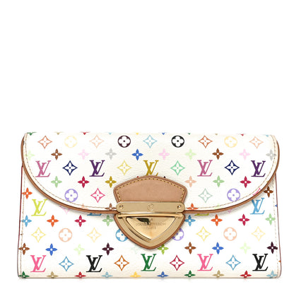 Louis Vuitton Monogram Multicolor Eugenie Wallet White Litchi 1 of 6
