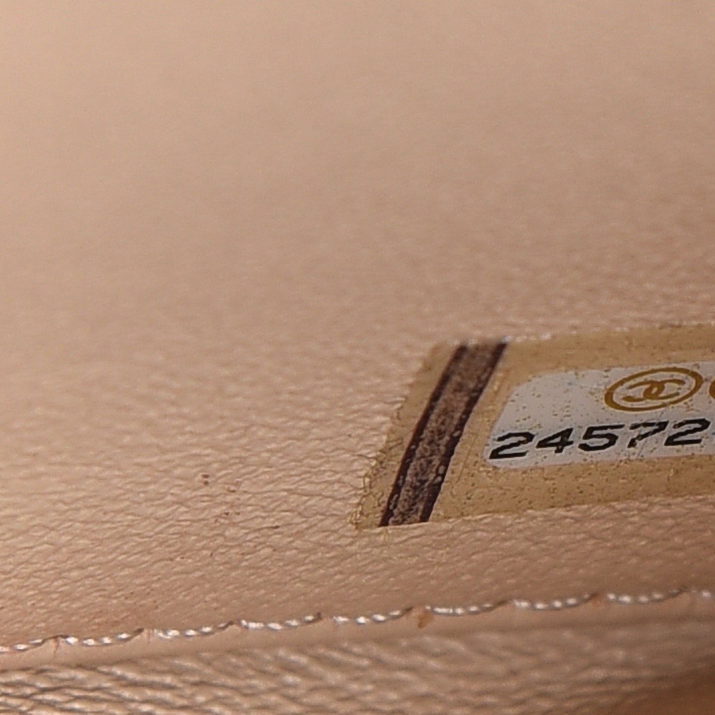 Lambskin Reversed Chevron Quilted Flap White