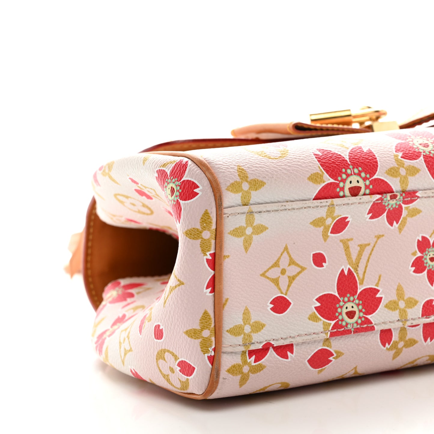 Monogram Cherry Blossom Sac Retro Bag Red