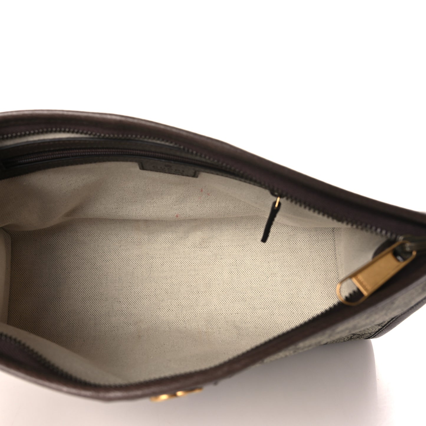 GG Supreme Monogram Web Ophidia GG Toiletry Case Beige New Acero