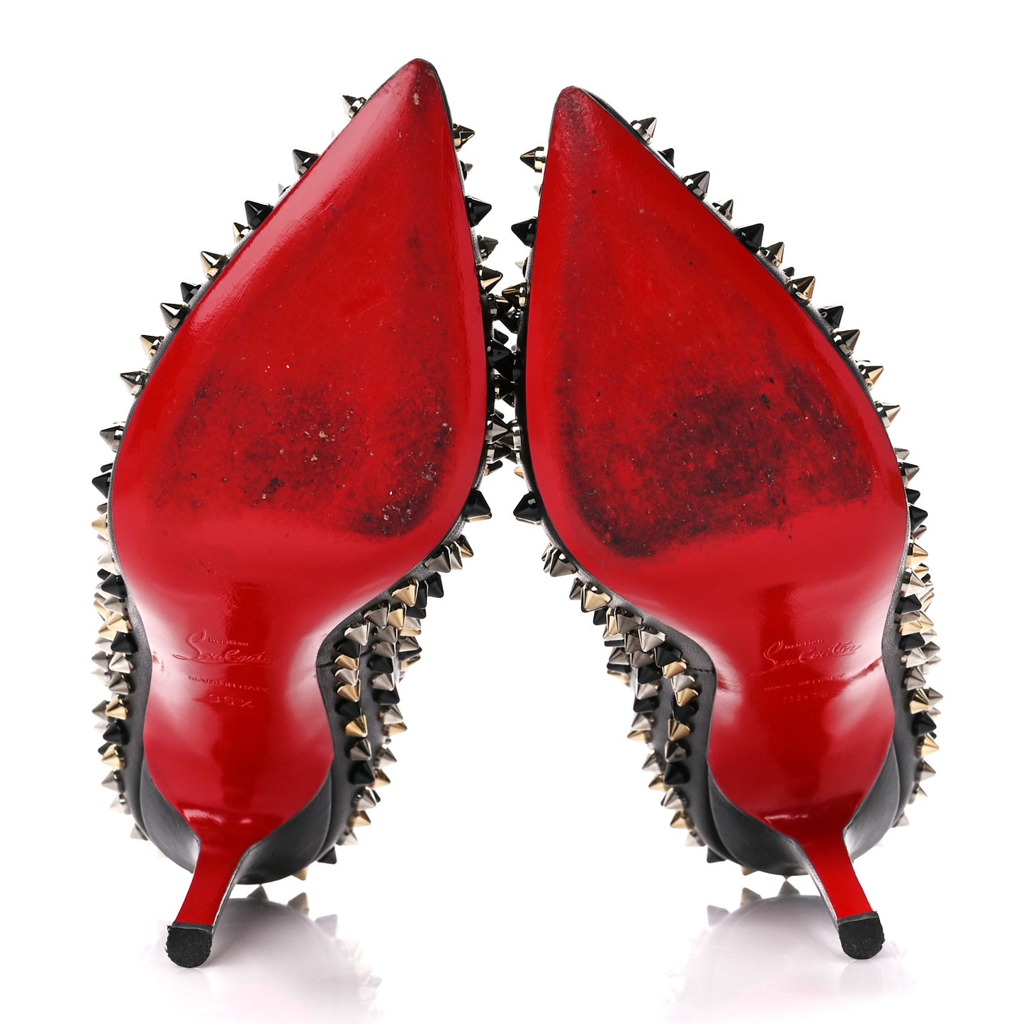 Nappa Pigalle Spikes 120 Pumps 35.5 Black