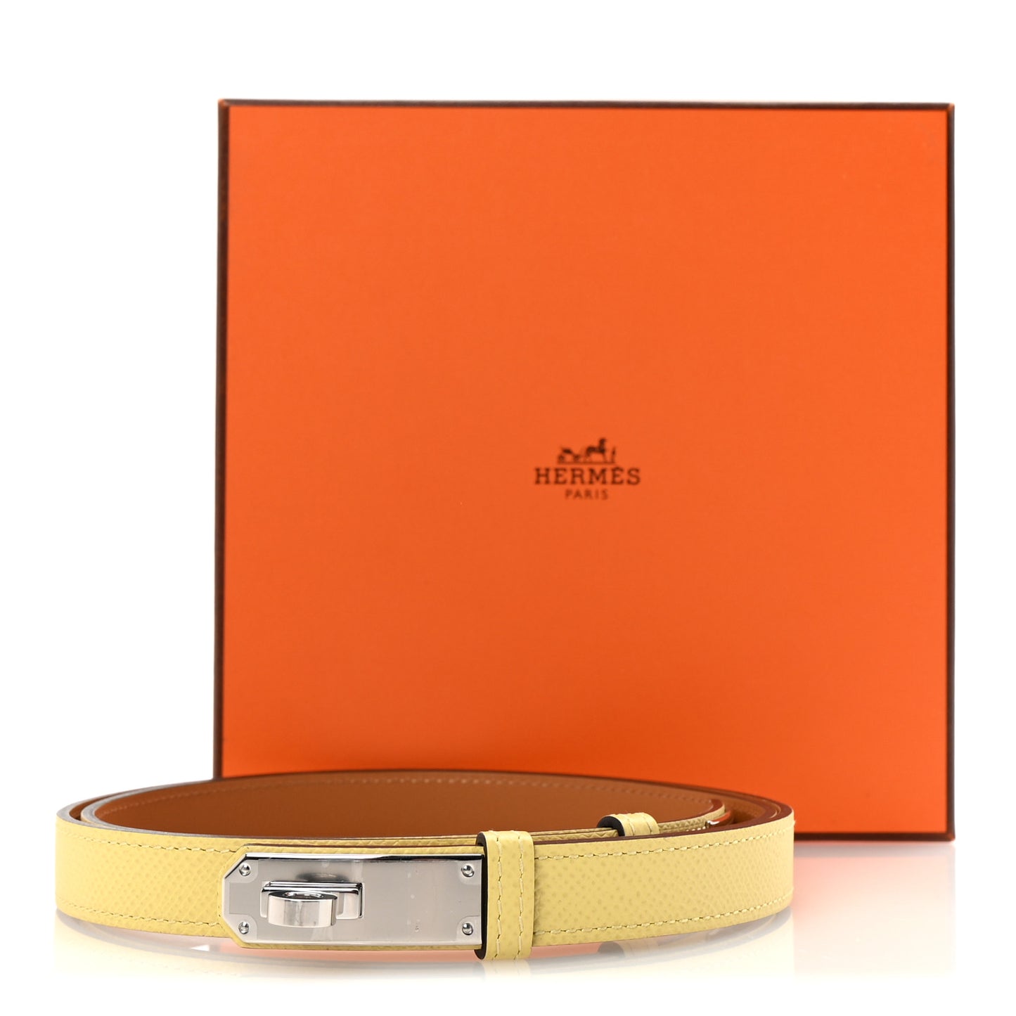 Epsom Kelly Belt Jaune Poussin