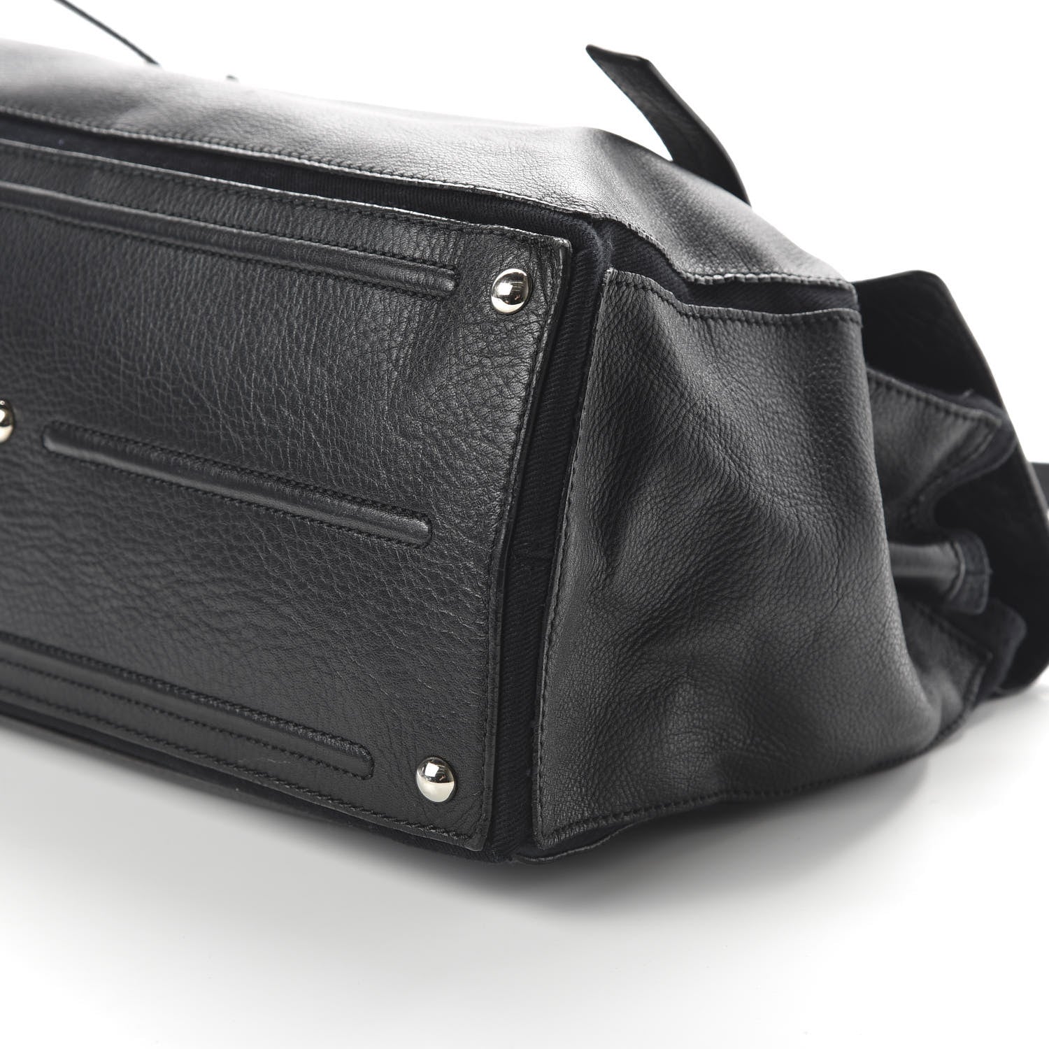Saint Laurent Calfskin Canvas Large Muse Two Black 6 of 11