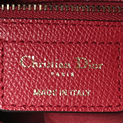 Christian Dior Grained Calfskin Saddle Bag Red 6 of 11