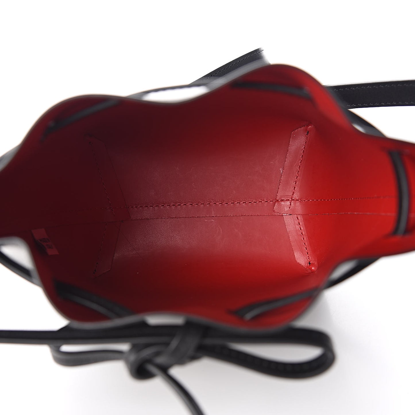 Calfskin Mini Mini Bucket Bag Black Flamma