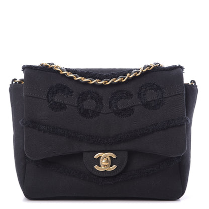 Chanel Denim Coco Flap Black 1 of 11