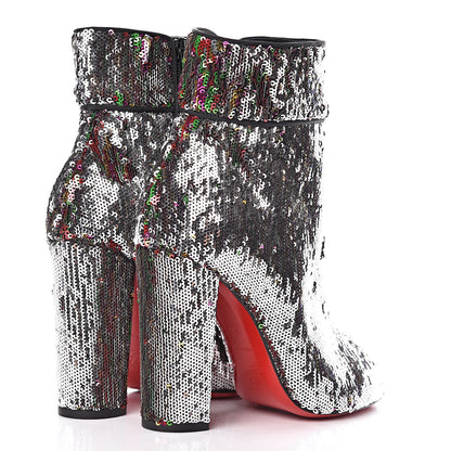 Christian Louboutin Paillettes Moulamax 100 Booties 36 Multicolor 5 of 9