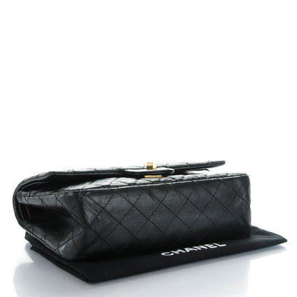 Chanel Aged Calfskin Quilted 2.55 Reissue 225 Flap Black 4 of 7