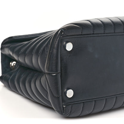 Saint Laurent Calfskin Y Quilted Monogram Large Loulou Chain Satchel Black 8 of 9