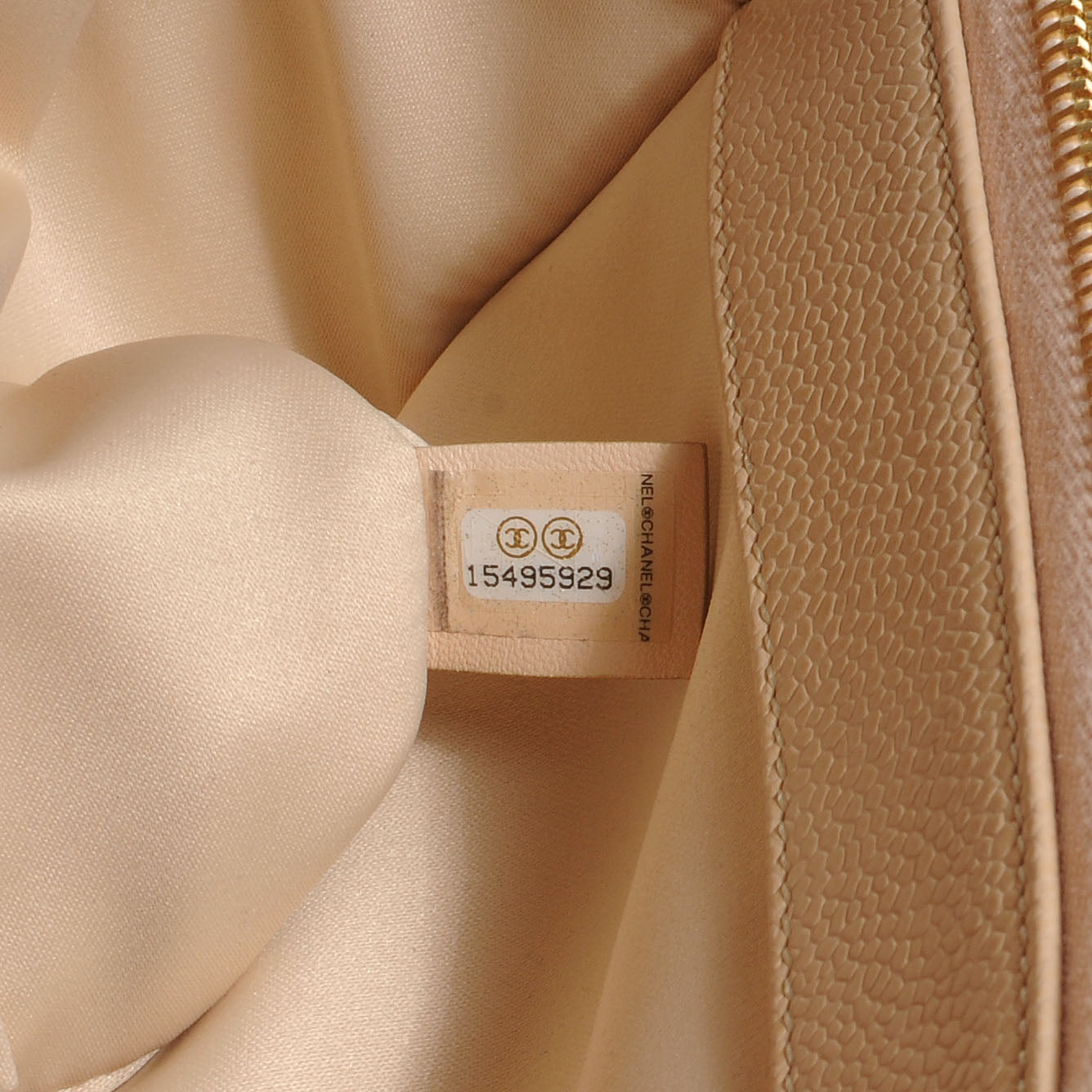 Caviar Quilted Grand Shopping Tote GST Beige