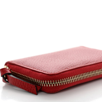 Gucci Dollar Calfskin Swing Zip Around Coin Purse Wallet Red 11 of 11