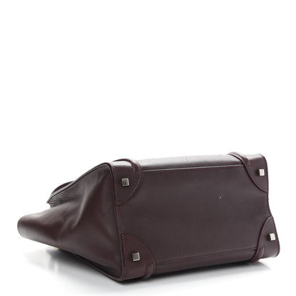 Celine Smooth Calfskin Mini Luggage Burgundy 4 of 11