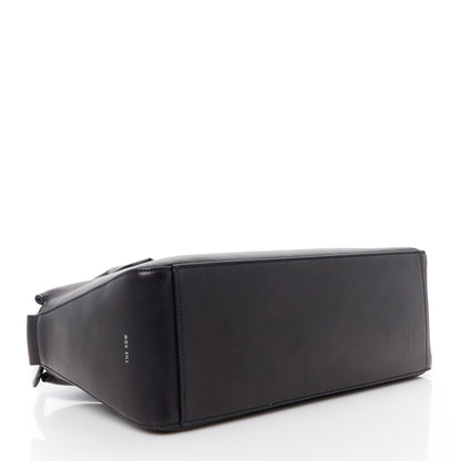 The Row Polished Saddle Calfskin E/W Top Handle Bag Black 4 of 11