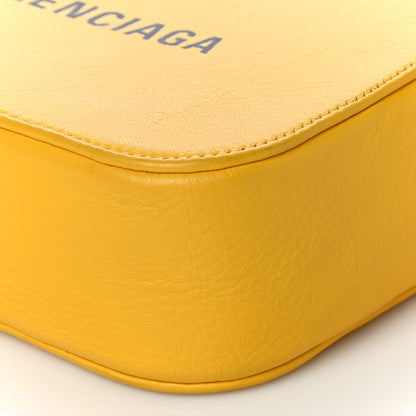 Balenciaga Calfskin Logo XS Everyday Camera Bag Yellow Black 10 of 11