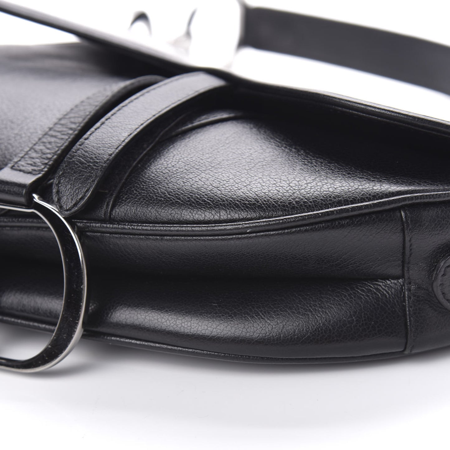 Calfskin Saddle Bag Black