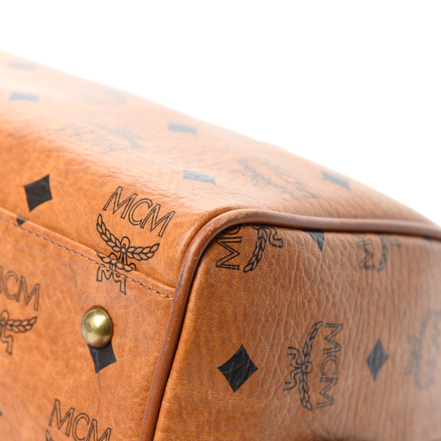 Visetos Small Boston Bag Cognac