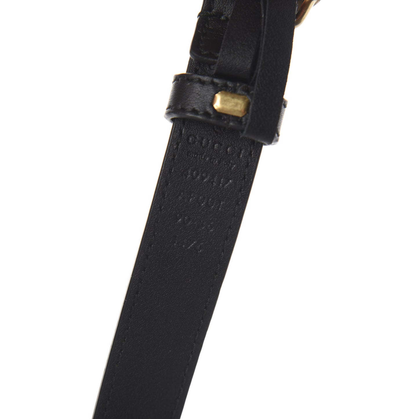 Calfskin Double G 20mm Belt 90 36 Black