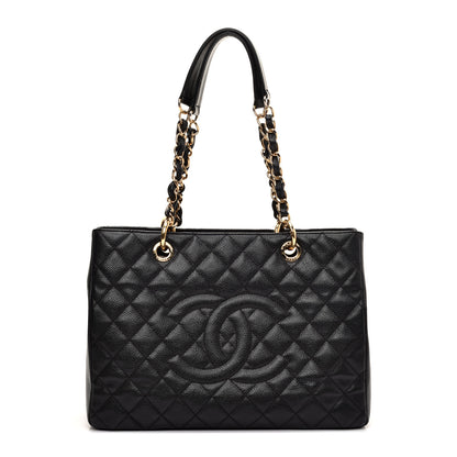 Chanel Caviar Quilted Grand Shopping Tote GST Black 1 of 10
