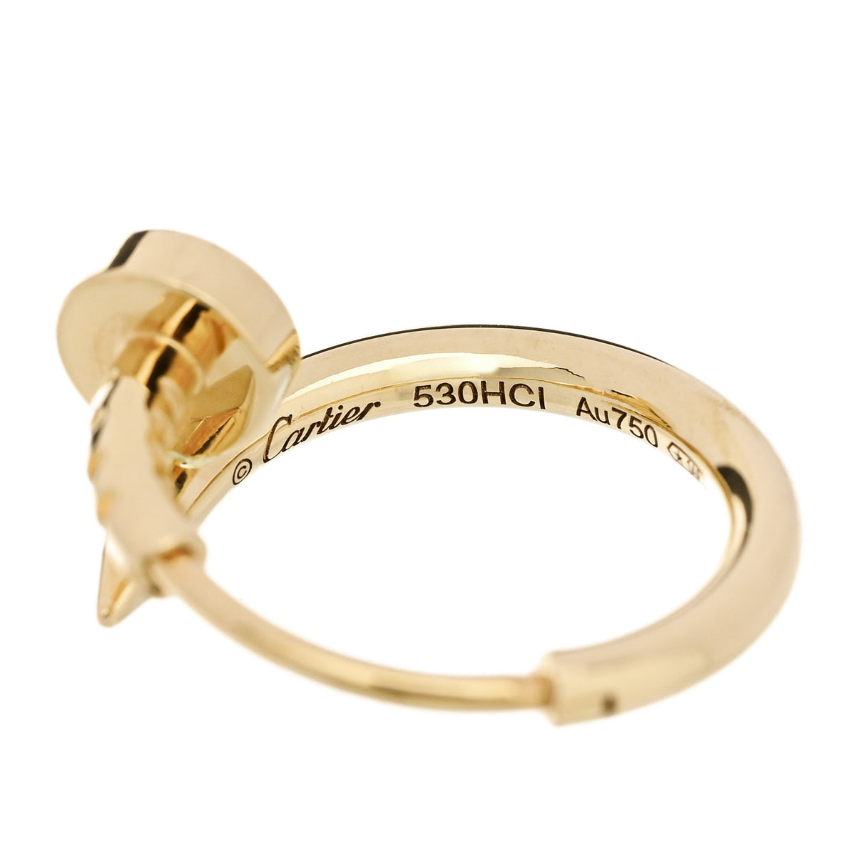 Cartier 18K Yellow Gold Juste Un Clou Single Hoop Earring 4 of 5