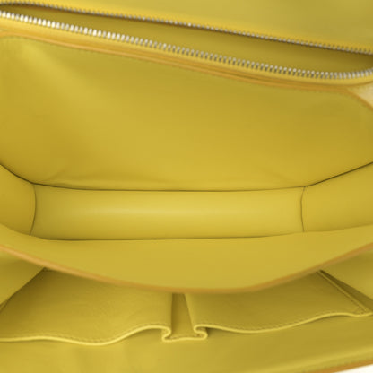 Celine Liege Calfskin Medium Classic Box Flap Bag Fluo Yellow 5 of 12