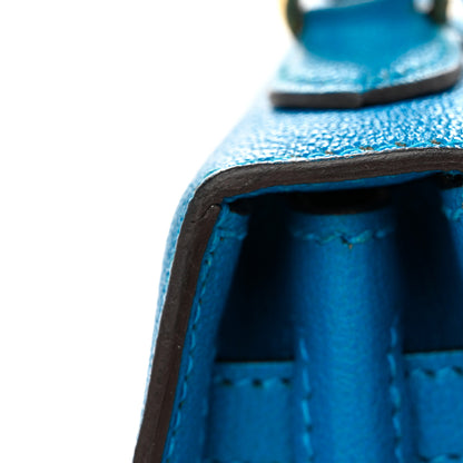 Hermes Chevre Mysore Kelly Sellier 25 Bleu Zanzibar 11 of 12
