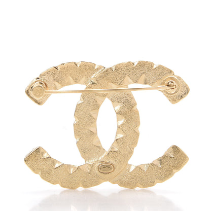 Chanel Pearl Crystal CC Brooch Black Gold 2 of 4