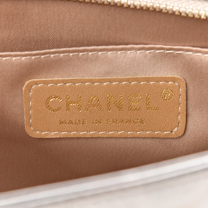 Chanel Metallic Patent Calfskin Lucky Symbols Pochette Gold 6 of 10