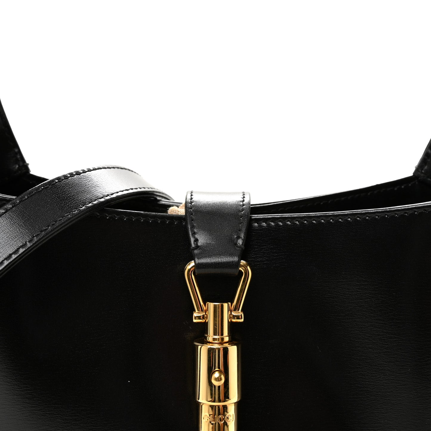 Boarded Dyana Lux Calfskin Small Jackie 1961 Hobo Black