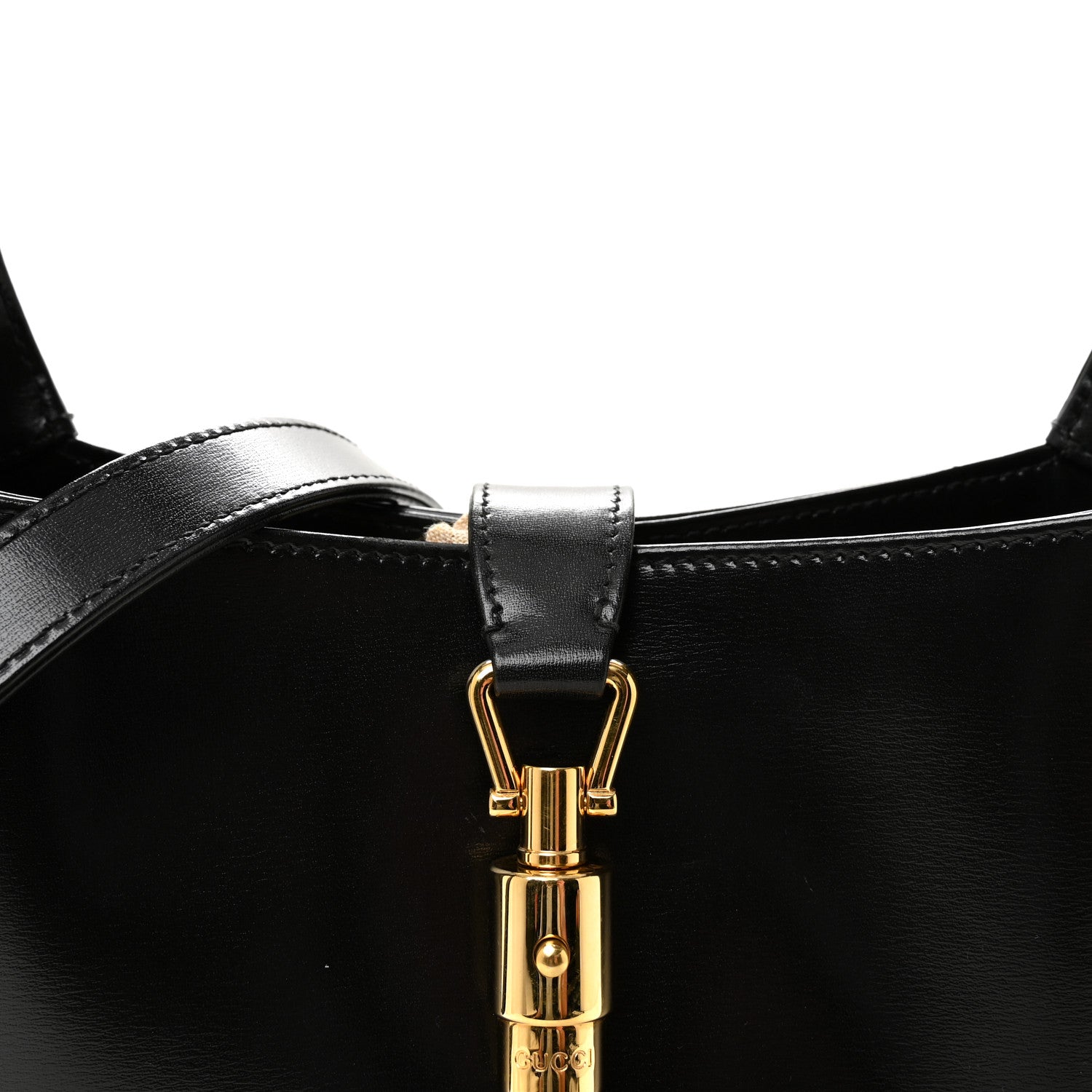 Gucci Boarded Dyana Lux Calfskin Small Jackie 1961 Hobo Black 8 of 10