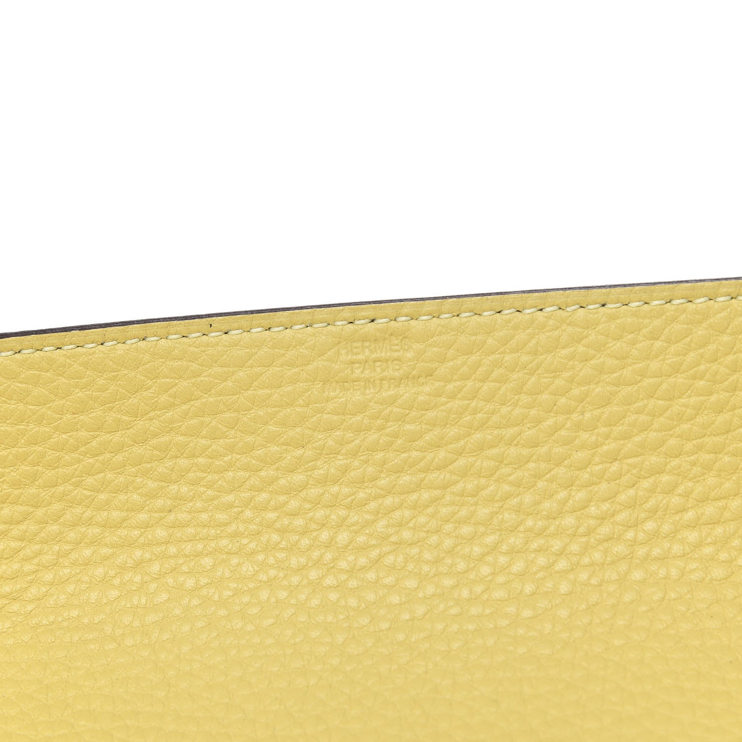 Hermes Taurillon Clemence Mises et Relances MM Change Tray Black Lime 4 of 5