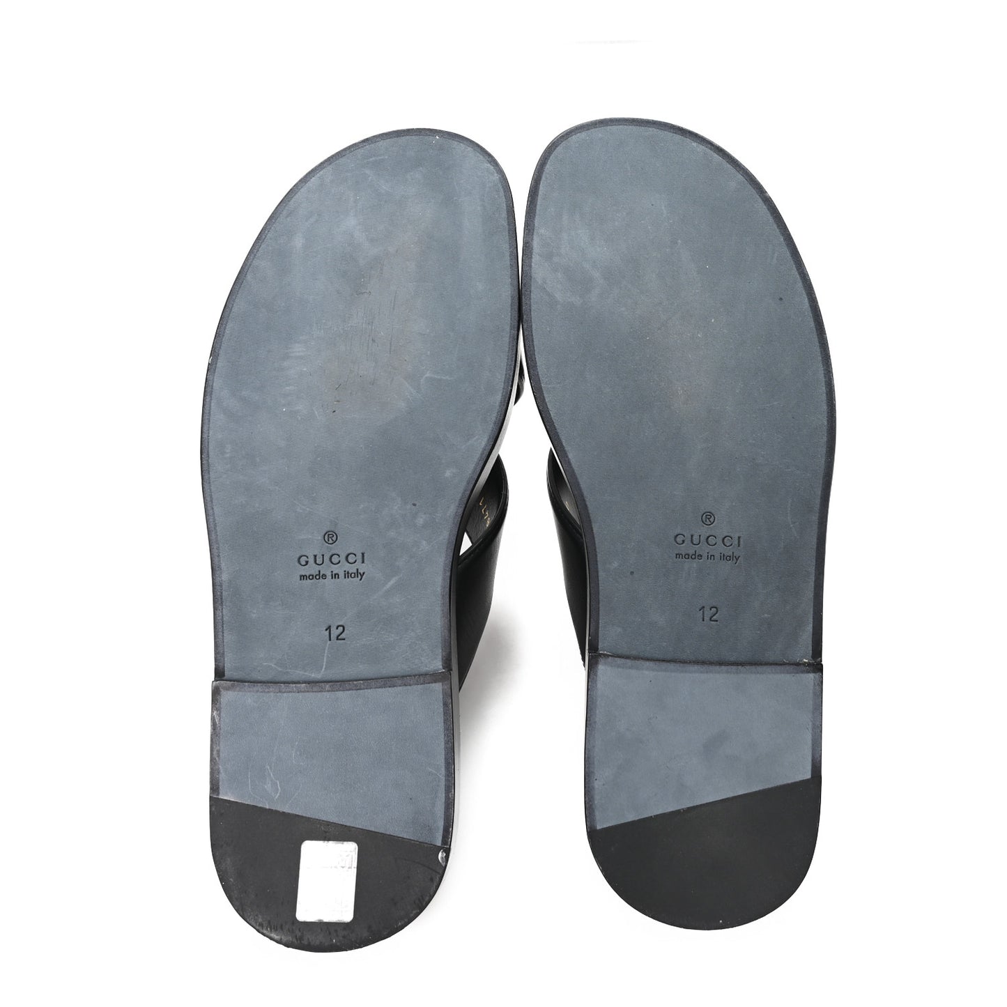 Cosmos Softy Calfskin Interlocking G Sandals 12 Black