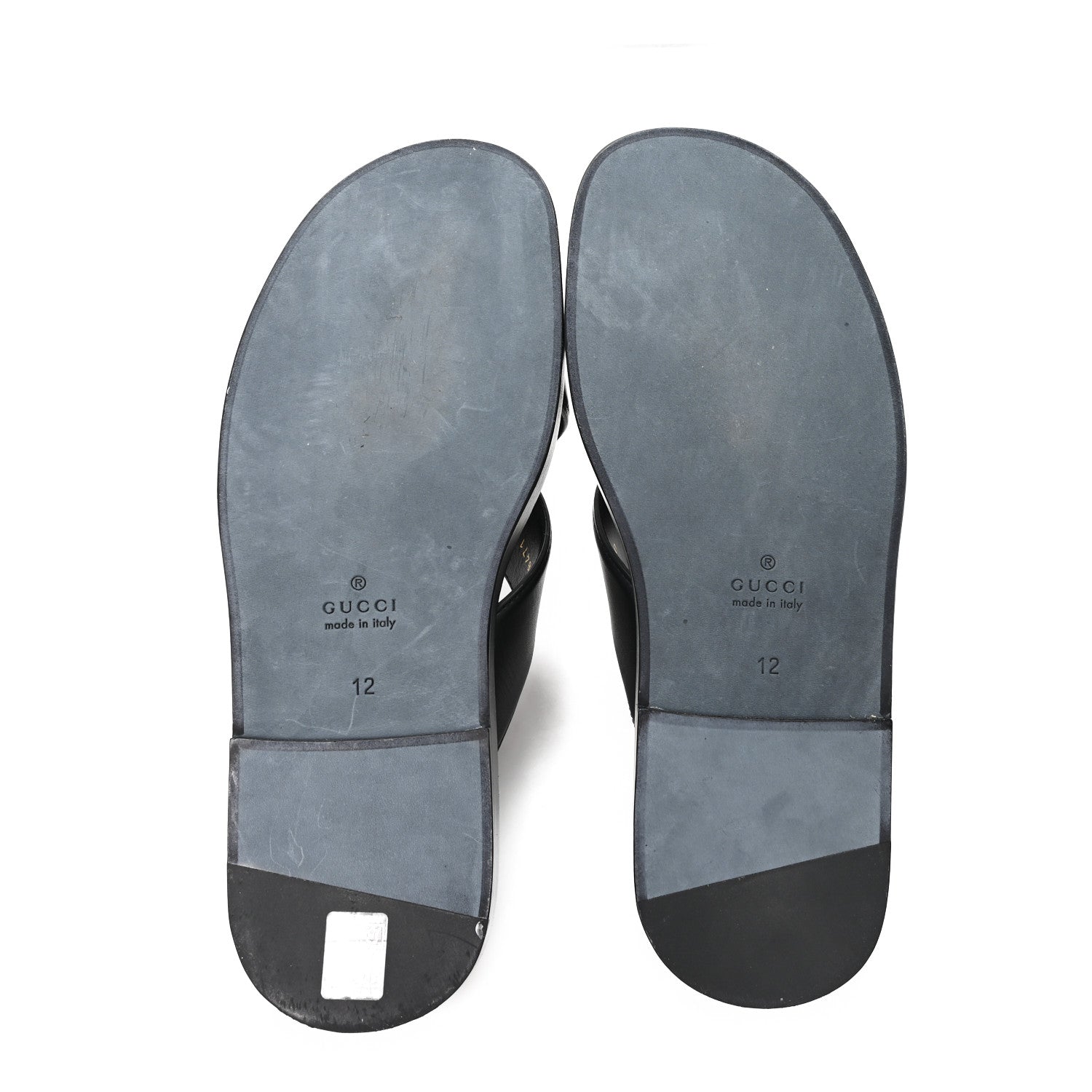Gucci Cosmos Softy Calfskin Interlocking G Sandals 12 Black 6 of 10
