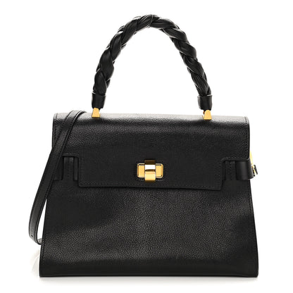 Miu Miu Goatskin Medium Madras Click Top Handle Black 1 of 12