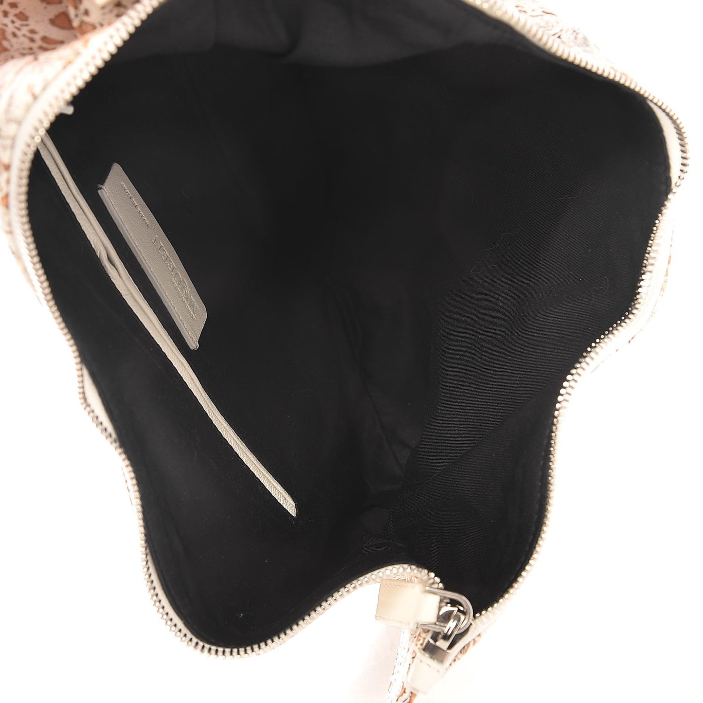 Silk Lace Print De Manta Clutch Bag