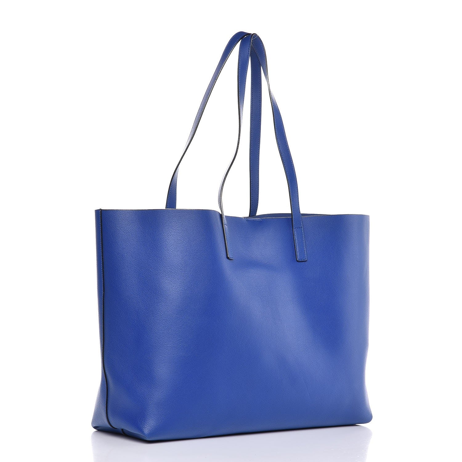 Saint Laurent Calfskin Large Shopping Tote Ultramarine 4 of 8