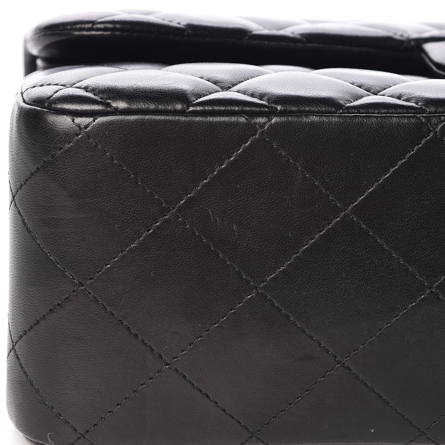 Chanel Lambskin Quilted Jumbo Double Flap Black 9 of 12