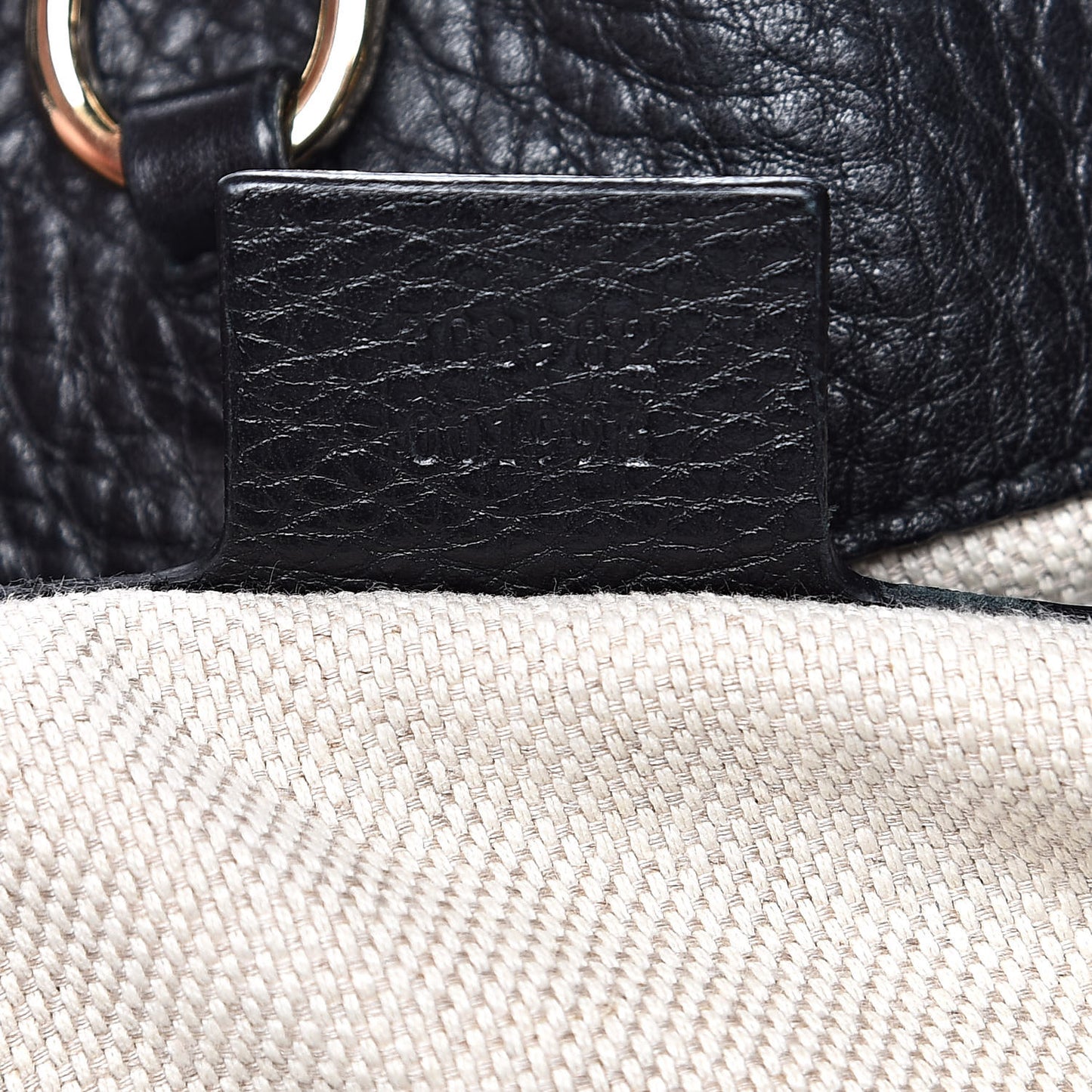 Pebbled Calfskin Medium Soho Chain Shoulder Bag Black
