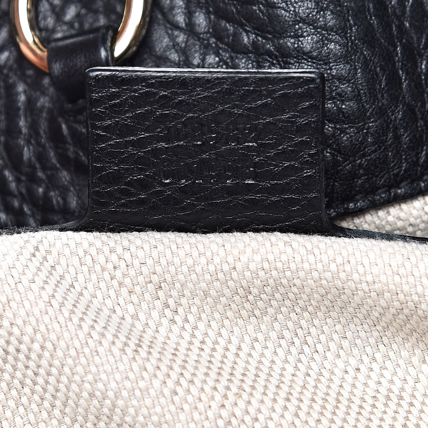 Gucci Pebbled Calfskin Medium Soho Chain Shoulder Bag Black 7 of 14