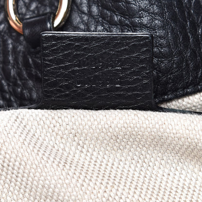 Gucci Pebbled Calfskin Medium Soho Chain Shoulder Bag Black 7 of 14