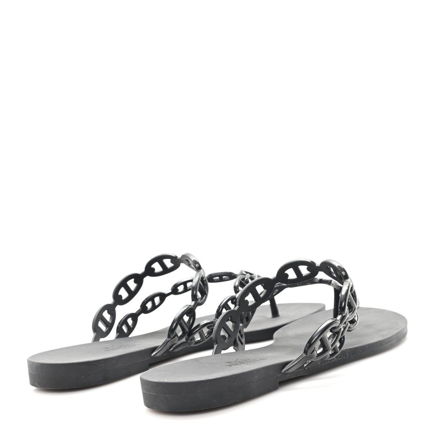 Rubber Womens Island Sandals 39 Black