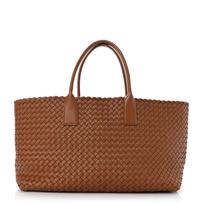Bottega Veneta Lambskin Intreccio Medium Cabat Wood 3 of 9