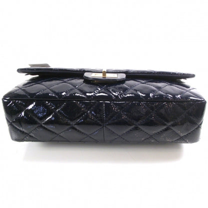 Chanel Distressed Patent 2.55 Reissue 227 Jumbo Flap Navy 5 of 10