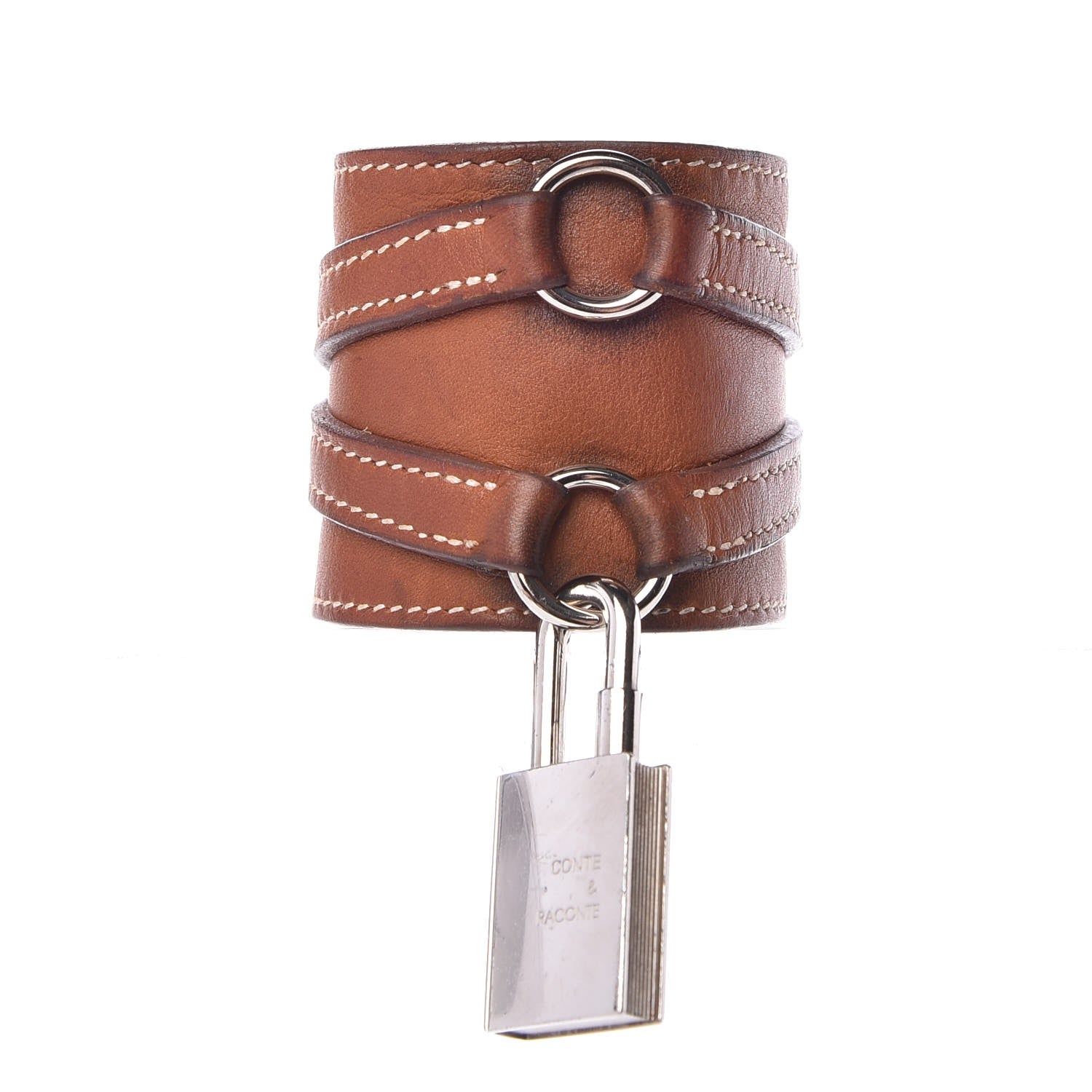 Hermes Barenia Conte & Raconte Book Bracelet Fauve 1 of 6