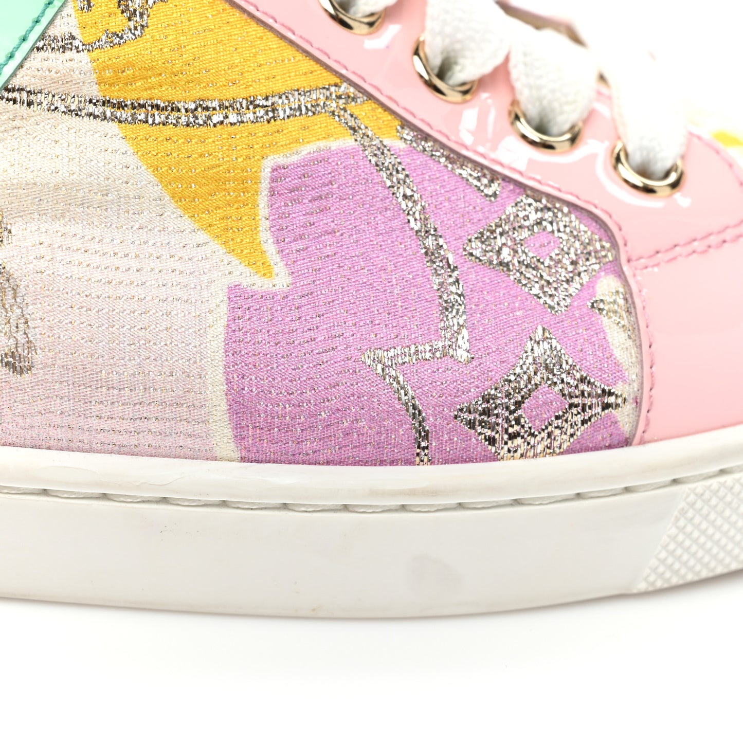 Patent Tissu Kyoto Flamingirl Flats 39.5 Multicolor
