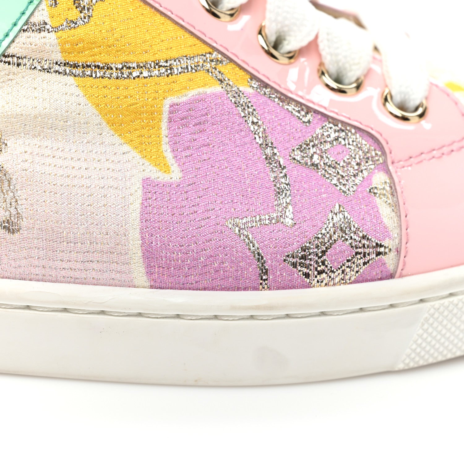 Christian Louboutin Patent Tissu Kyoto Flamingirl Flats 39.5 Multicolor 14 of 16