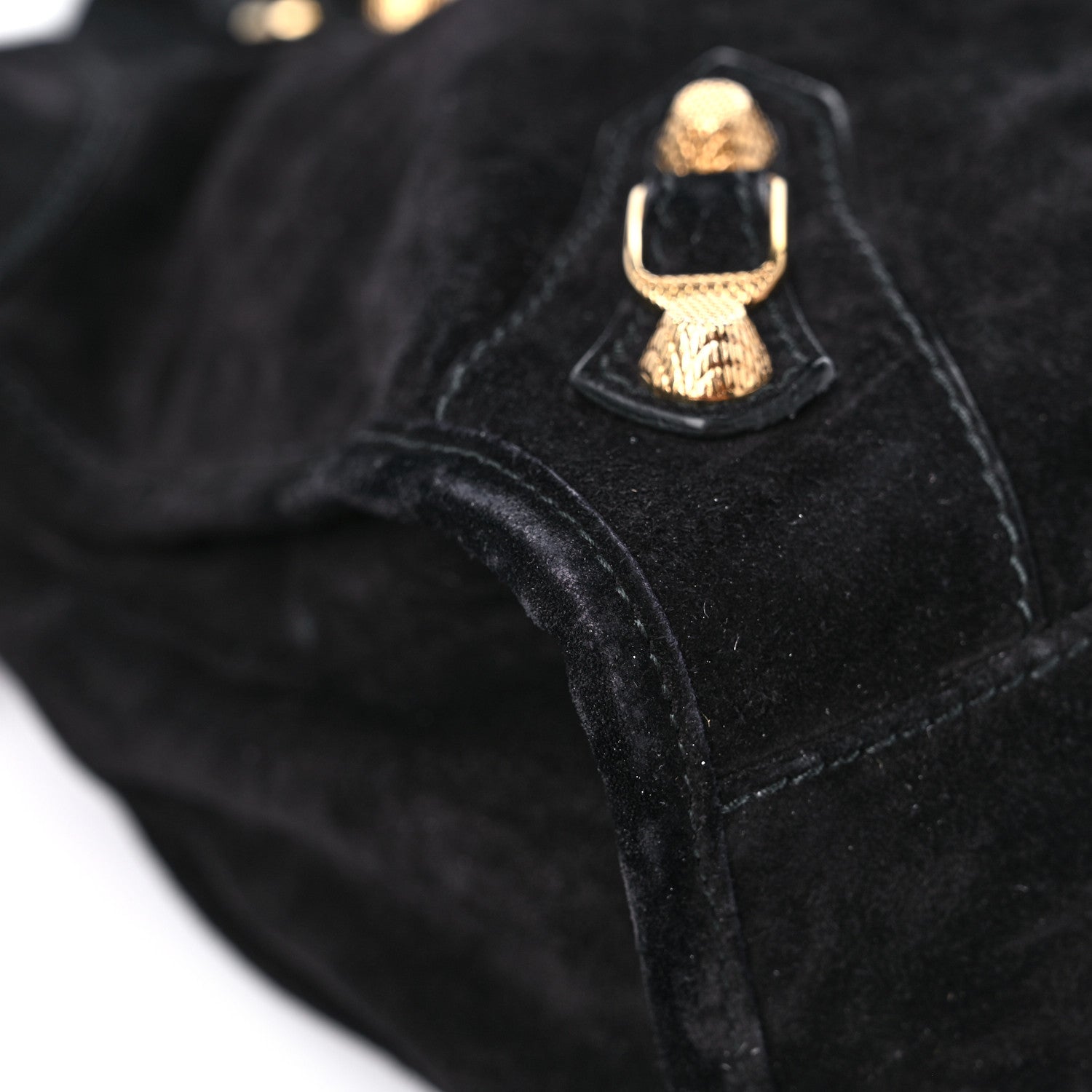 Balenciaga Baby Daim Suede Giant 12 Gold Hardware City Black 8 of 16